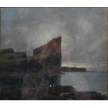 J. Lawson (early 20th century Scottish School) A pair of coastal landscapes oils on canvas, signed