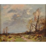 William Bradley Lamond RBA (1857-1924) Spring oil on canvas, signed lower right 24cm x 29cm