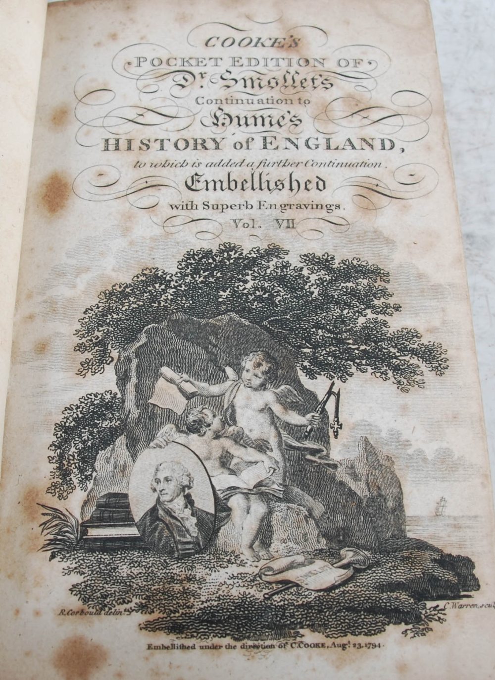 Cooke's Pocket Edition Of Dr Smollets Continuation To Hume's History Of England, embellished with