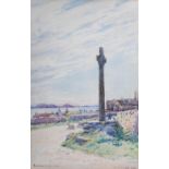 Andrew Black RSW (1850-1916) McLaine's Cross, Iona watercolour, signed lower left and inscribed