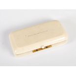 WITHDRAWN LOT - A late Victorian ivory manicure set RODRIGUES, 42 PICCADILLY, of rounded rectangular