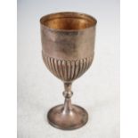 A George V silver presentation goblet, Birmingham, 1919, makers mark of CSG & CO, inscribed '