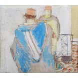AR Alexander Stewart Campbell RSA RSW (b.1932) Two Moroccan figures watercolour, signed lower left