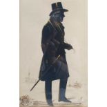 Frith of the Royal Victoria Gallery (fl.1837-1854) Full length silhouette picture of Sir Thomas Dick