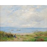 AR William Miller Frazer RSA (1864-1961) On the shore, Drumadoon, Arran oil on canvas board,