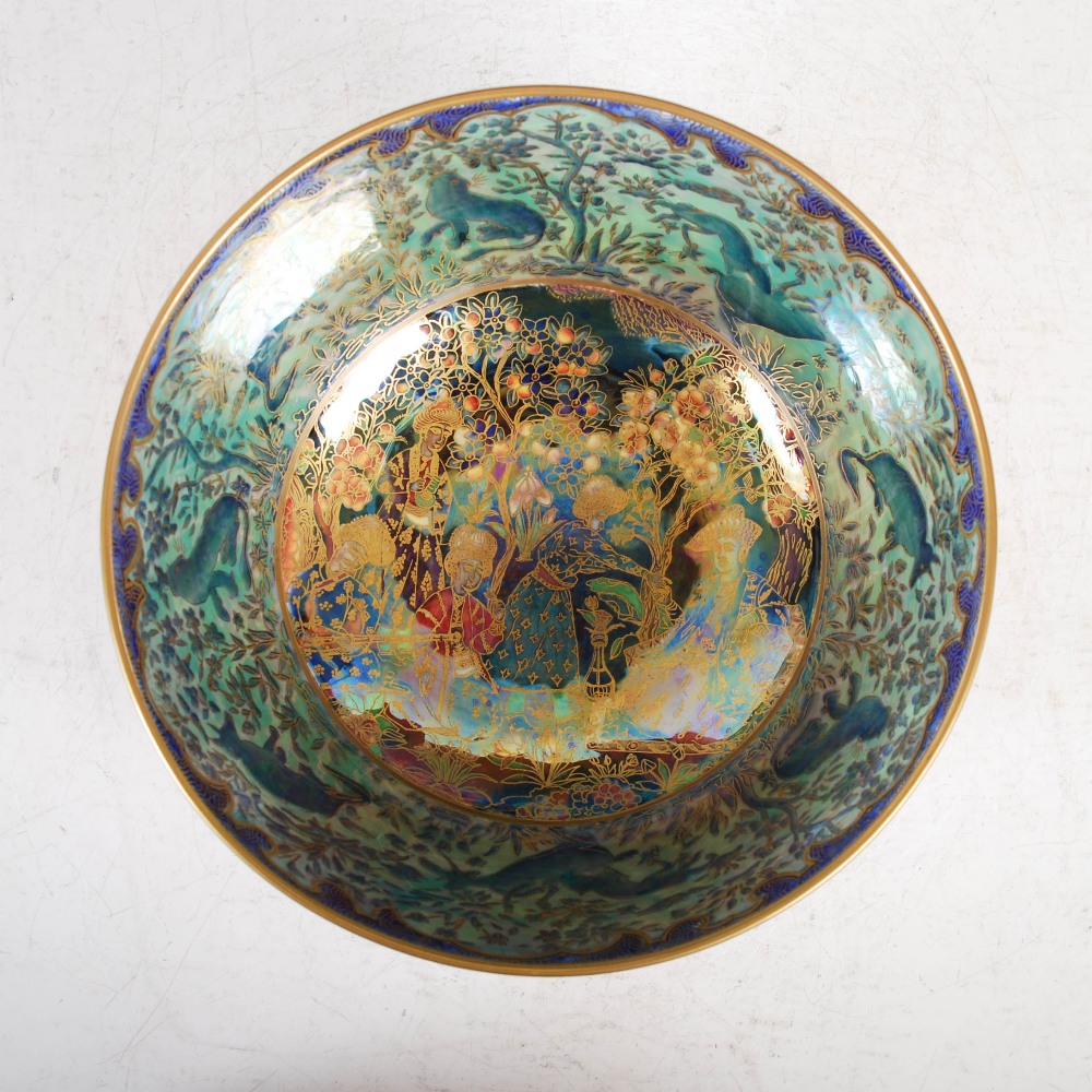 Daisy Makeig-Jones for Wedgwood - A Fairyland lustre bowl, Nizami pattern, printed marks and painted - Image 2 of 6