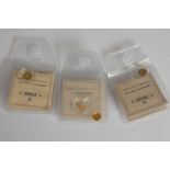 Eleven assorted 21st Century Gold Rarities, History of our Monarchy, U.S. History of Gold, 14ct gold