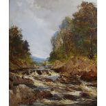 Archibald Kay RSA RSW (1860-1935) River in spate oil on canvas, signed lower right 75cm x 62.5cm