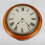 A Victorian mahogany cased wall clock, Wilson of Penrith, with fusee movement and Roman numeral