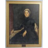 B. Florence (19th century) Half length portrait of Ann Wallace Colquitt wife of William Collins Wood