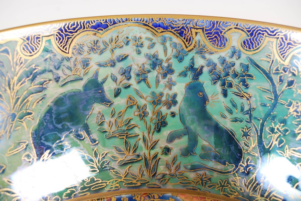 Daisy Makeig-Jones for Wedgwood - A Fairyland lustre bowl, Nizami pattern, printed marks and painted - Image 4 of 6