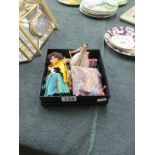 Box of miniature dolls etc