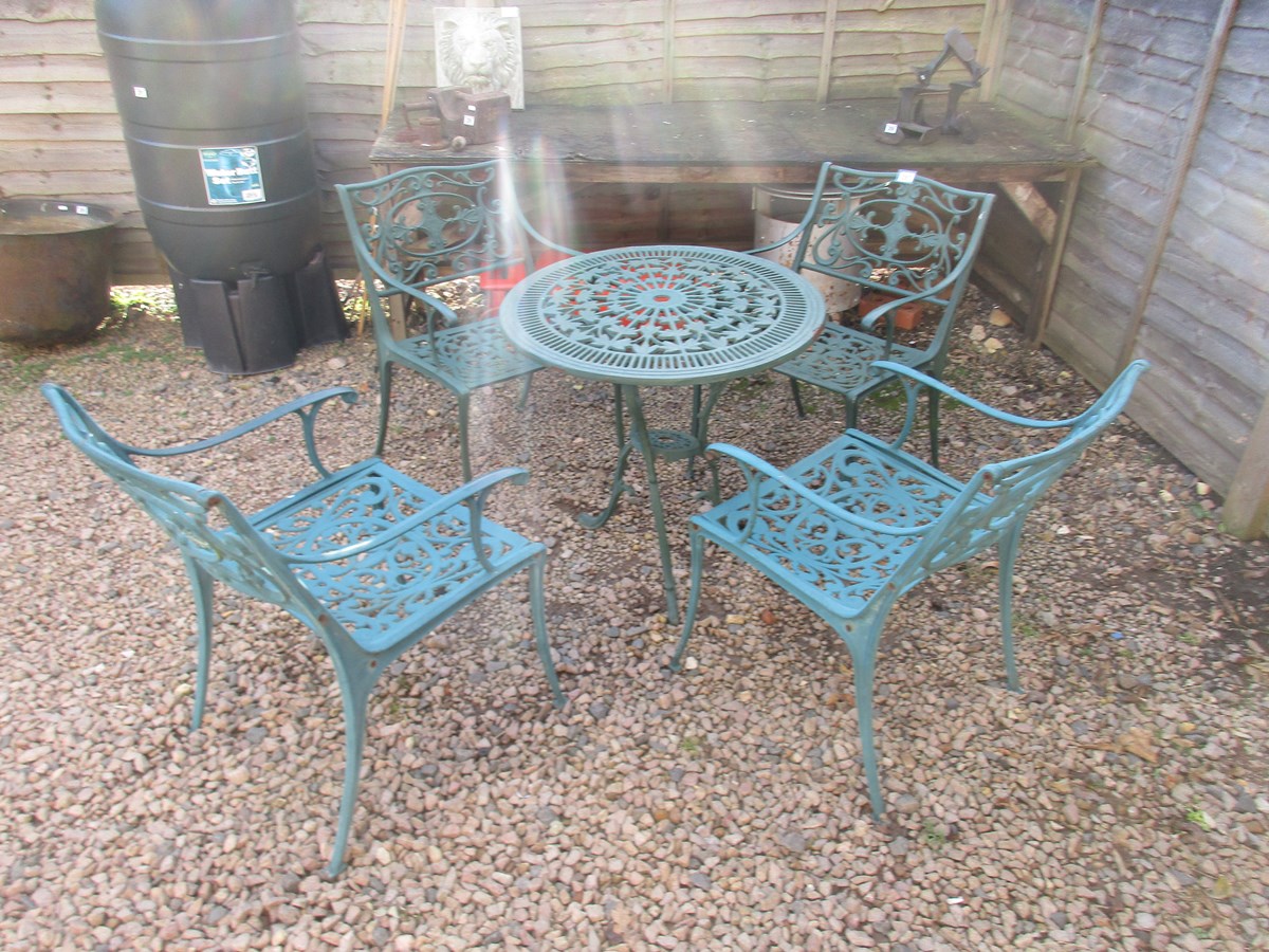 Heavy cast iron garden set - Table A/F