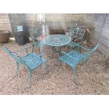 Heavy cast iron garden set - Table A/F