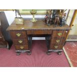 Mahogany pedestal desk