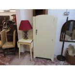 Small retro painted wardrobe and table