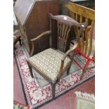 Georgian mahogany armchair