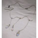 Swarovski crystal & silver necklace
