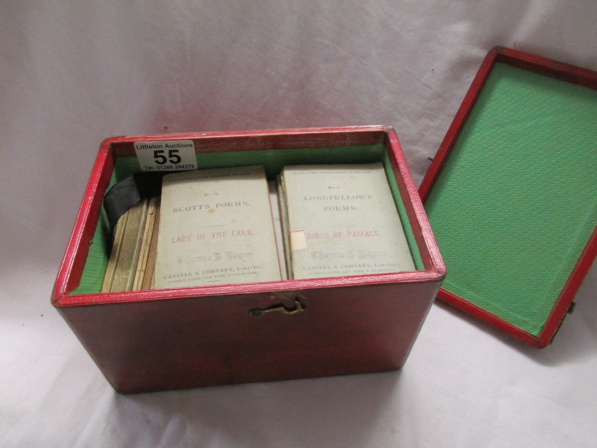 Box of miniature poetry books
