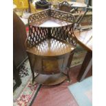 Regency mahogany corner wash stand A/F