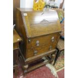 Small oak bureau