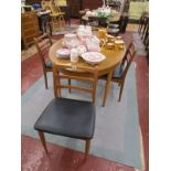 Schreiber dining table & 4 chairs