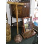 Victorian swing mirror & washing dolly