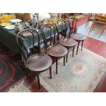 Set of 4 bentwood chairs