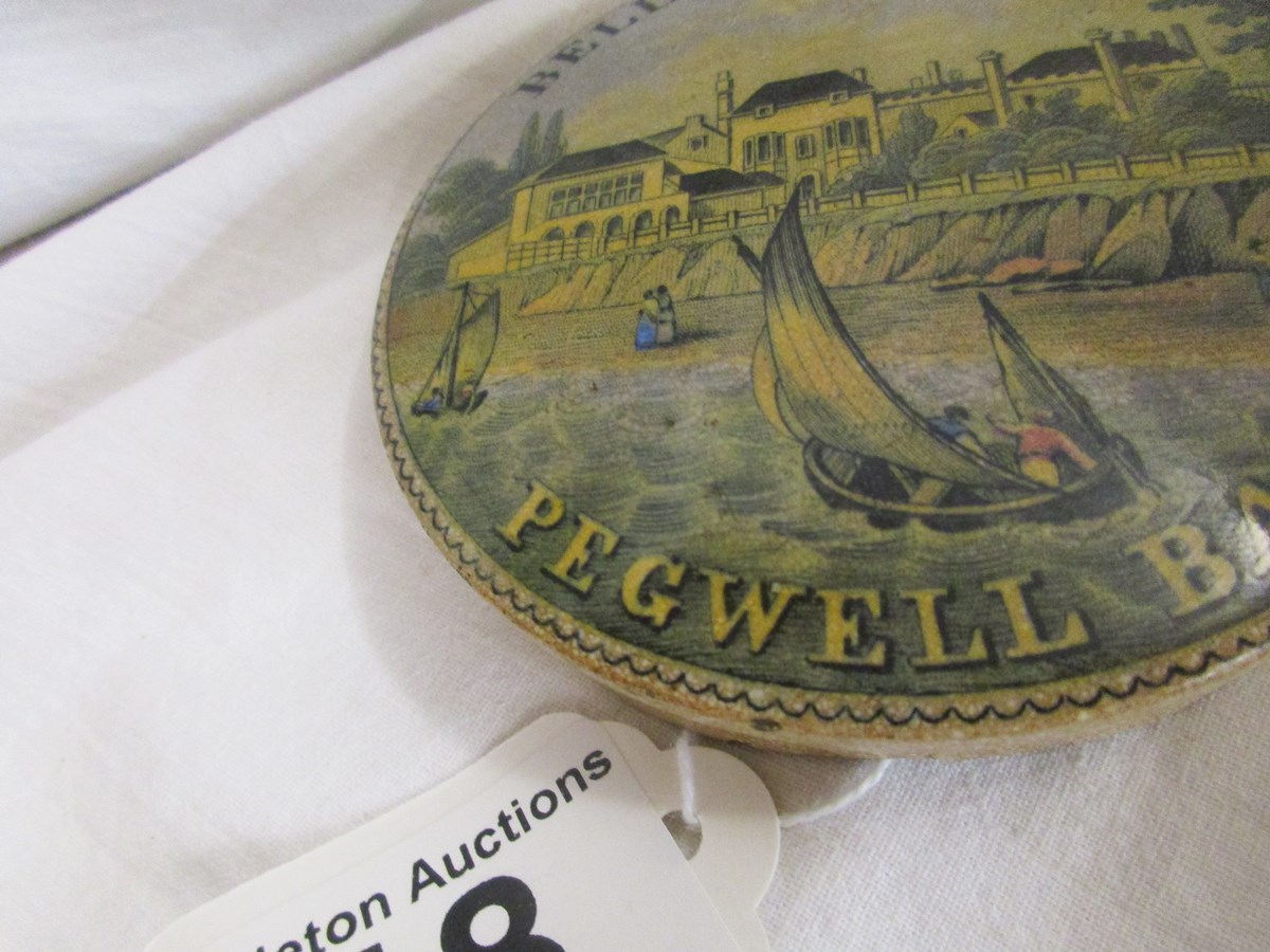 Belle Vue Tavern, Pegwell Bay pot lid - Image 3 of 11