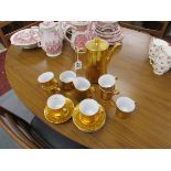 Royal Worcester gilt coffee service