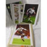 Signed football photographs