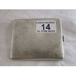 Hallmarked silver cigarette case by Asprey - Approx 121g
