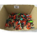 Box of toy soldiers to include Britains