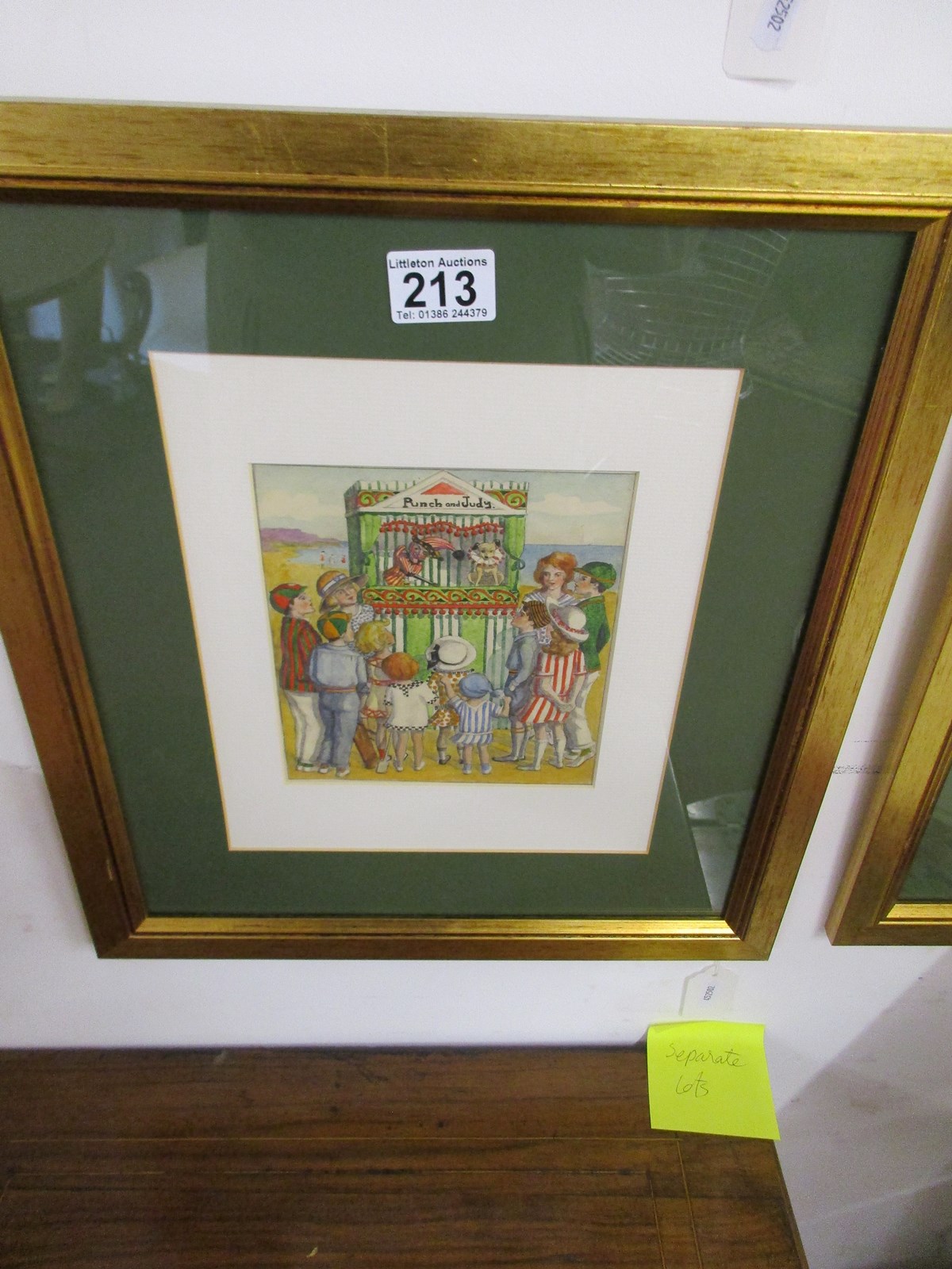 Watercolour by Dorothy Lockwood (signed D Smith) - Punch & Judy