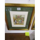 Watercolour by Dorothy Lockwood (signed D Smith) - Punch & Judy