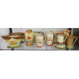 Collection of jugs & vases, to include Myott & Son