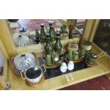 Collection of china cruet sets, to include Lord Nelson