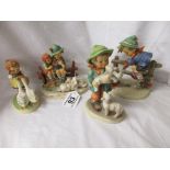 4 Goebel figures