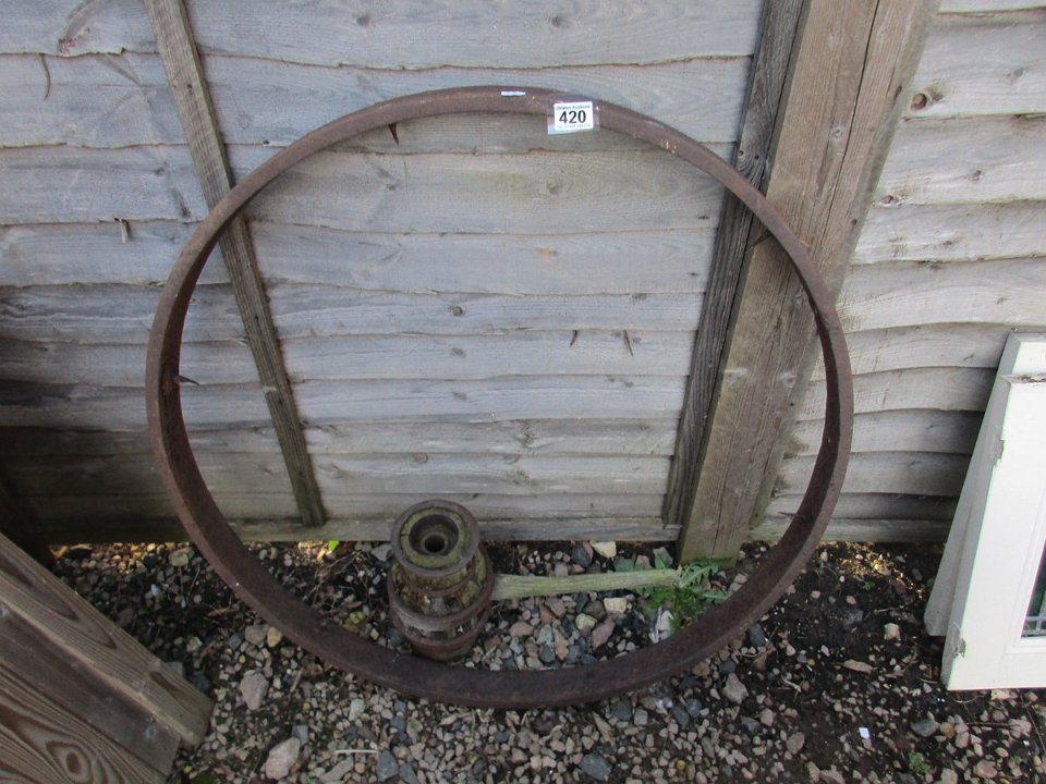 Wagon wheel rim & capston