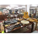 Collection of musical instruments to include 3 guitars - some A/F