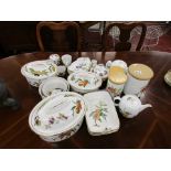 Large collection of Royal Worcester Evesham pattern