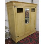 2 Door pine double wardrobe