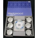 Boxed Wedgewood tea set for 6 - 'Clementine'