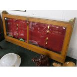 Wall mounted gun display cabinet