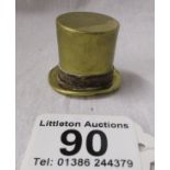 Early 20th Century Brass Top Hat pencil sharpener