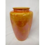 Orange Ruskin vase