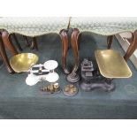 2 Pairs of scales & good collection of weights