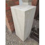 Marble plinth