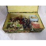 Box of costume jewellery