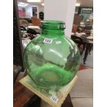 Green glass carboy